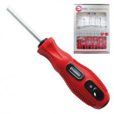 Набор отверток 6ед.(SL3x75,SL5x100,SL6x125,PH0x75,PH1x100,PH2x125) Cr-V, Ergo-design VT-2005 Intertool