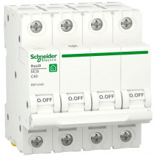 Автоматический выключатель Schneider Electric RESI9 6кА 4P 40A C (R9F12440)