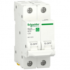 Автоматический выключатель Schneider Electric RESI9 6кА 2P 25A C (R9F12225)