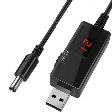 Кабель преобразователь USB-DC 5v to 9v/12v 1м