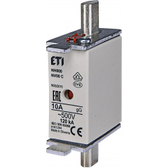 Предохранитель ETI 004181204 NH-000/gG 10A 500V KOMBI Чернигов