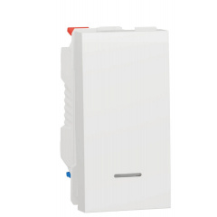 Одноклавишный переключатель Schneider Electric NU310318S с нейтралью 10А 1М (белый) Черкаси
