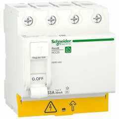 Дифференциальное реле Schneider Electric Resi9 63A 4P 30mA А (R9R61463) Буча