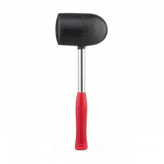 Киянка резиновая 1250г, 90мм черная резина, металлическая ручка INTERTOOL HT-0228 Киев