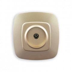 Розетка ТВ Horoz Electric ELA золото (112-007-0009-030) Покровск