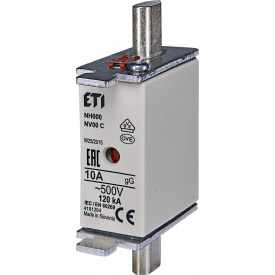 Предохранитель ETI 004181204 NH-000/gG 10A 500V KOMBI