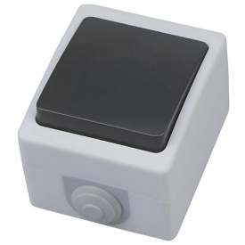 Выключатель накладной проходной Horoz Electric ATOM (112-100-0007-010)