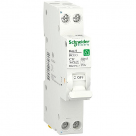 Дифференциальный автомат Schneider Electric Resi9 RCBO 32A C 1P+N 30mA АС 6kA (R9D87632)