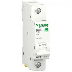 Автоматический выключатель Schneider Electric RESI9 6кА 1P 50A C (R9F12150)