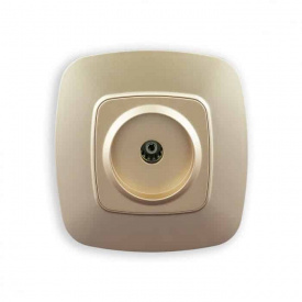 Розетка ТВ Horoz Electric ELA золото (112-007-0009-030)
