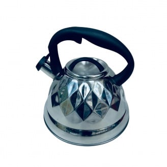 Чайник из нержавеющей стали A-Plus 1368 со свистком 3 л Стальной (23579)