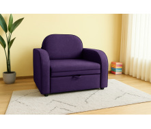 Кресло мягкое раскладное Tobi Sho Дрим рогожка Bahama Фиолетовый/47, 940х850х730 мм