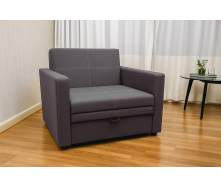 Кресло мягкое раскладное Tobi Sho Максиан рогожка Bahama Серый/46, 1040х850х730 мм