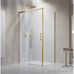 Прямоугольная душевая кабина Radaway Idea Brushed Gold 1190x550x2005 профиль золото браш/прозрачное стекло Кропивницкий