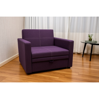 Кресло мягкое раскладное Tobi Sho Максиан рогожка Bahama Фиолетовый/47, 940х850х730 мм