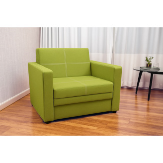 Кресло мягкое раскладное Tobi Sho Максиан рогожка Bahama Салатовый/17, 940х850х830 мм