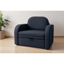 Диван-крісло м'який розкладний Tobi Sho Дрім рогожка Bahama Темно-сірий/32, 1140х850х830 мм