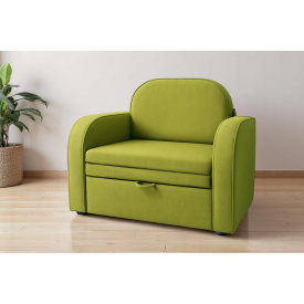 Кресло мягкое раскладное Tobi Sho Дрим рогожка Bahama Салатовый/17, 1040х850х830 мм