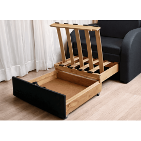 Кресло-диван мягкое раскладное Tobi Sho Дрим велюр Mars Коричнево-серый/04, 1140х850х730 мм