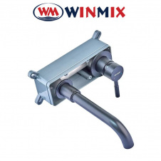 Смеситель для умывальника встраиваемый черный Winmix SUS Black inner (Chr-111) SUS304 из нержавеющей стали, Польша