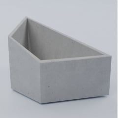 Вазон бетонный Будапешт L 57/42х116/42х56 см, уличный садовый Гранит Каменец-Подольский