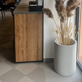 Горшок бетонный Осло М 50x35 см, уличный садовый Футеровка крошкой