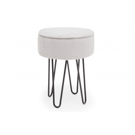 Пуф IvoryCabin (36 × 36 × 41 см, silver)