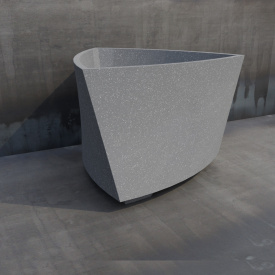 Цветочник бетонный Мадрид L 60х90 см, уличный садовый Гранит