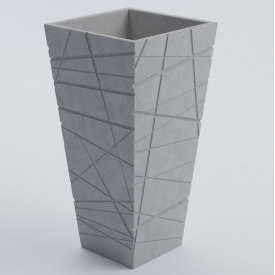 Ваза бетонная Гранада XL 110x55/35 см, уличная садовая Футеровка крошкой