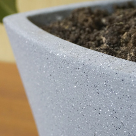 Вазон бетонный Мадрид S 18,5х30 см, уличный садовый Гранит