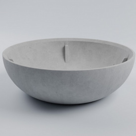 Ваза бетонная Вена XL 40x120x120 см, уличная садовая Футеровка крошкой