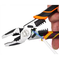 Плоскогубці - пасатижі універсальні Polax зі знімачами ізоляції 225 мм (35-019) Покровськ