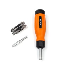 Отвертка Polax реверсивная со сменными битами 12 в 1 (40-002) Свесса