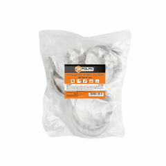 Хомут червячный Polax из нержавеющей стали 50-70 мм (37-030) Акимовка