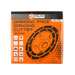 Чаша алмазна дворядна Polax 125х22.2 мм (54-179) Приморськ