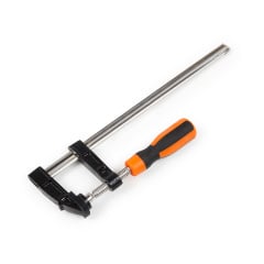 Струбцина столярная F-образная Polax 300 х 80 мм (22-010) Надворная