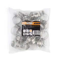 Хомут червячный Polax из нержавеющей стали "16-27" мм (37-025) Кременчуг