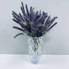 Ваза скляна Yujing GlassWare 2755 Diamond 22.5 см (23469) Чернівці