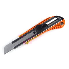 Нож строительный Polax металлический с выдвижным лезвием 18 мм (23-006) Лозовая