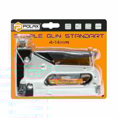 Степлер будівельний з регулюванням сили удару Polax 4-14 мм 100 скоб (24-005) Київ