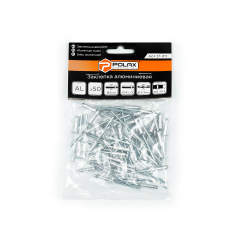 Заклепки витяжні алюмінієві 4 х 14 мм Polax (37-011) Харків
