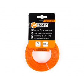 Леска строительная Polax 1 мм X 100 м, оранжевая (30-014)