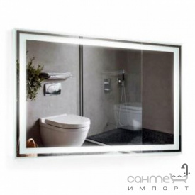 Прямоугольное зеркало с LED-подсветкой и подогревом Liberta Moreno 500x1000 сенсорный выкл. внизу по центру