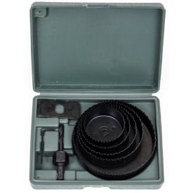 Набір корончастих фрез по дереву та гіпсокартону Polax 5 од 64/76/89/102/127 мм (41-001)