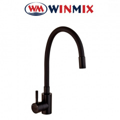 Смеситель для кухни Ухо рефлекторный гусак Winmix SEO BLACK REFLECTOR (Chr-011) SUS304, Польша (нержавеющая сталь) Долина