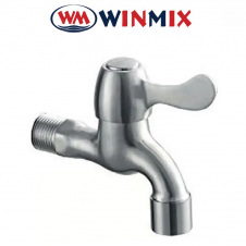 Winmix Кран для холодной воды BIB-01 1/2" (однокран) SUS304, из нержавеющей стали, Польша
