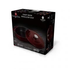 Каструля чавунна 26 см 2,57 л Berlinger Haus Metallic Line Burgundy Edition (BH-6498) Суми
