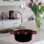 Кастрюля чугунная 24 см 4,35 л Berlinger Haus Metallic Line Burgundy Edition (BH-6497) Умань