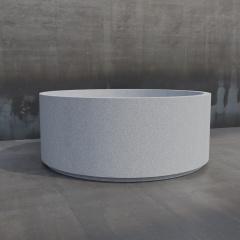 Клумба бетонная Палермо M 30x75x75 см, уличная садовая Надвірна
