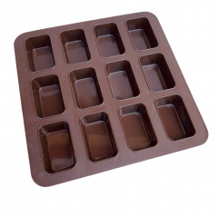 Форма силиконовая для выпечки Lessner Chef Choco 10251 квадратная 24,8х24,8х2,5 см Коричневый (22285) Запорожье
